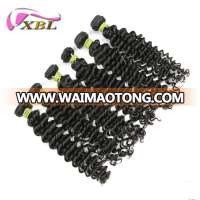 XBL factory wholesale cuticle aligned virgin brazilian hair deep wave