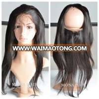 Cheap 8A Virgin Brazilian hair 360 Lace Frontal Closure