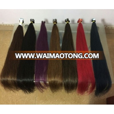 Pink/blonde/ blue purple difference color hair in bulk