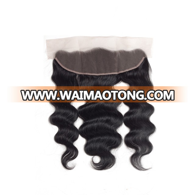 NATURAL FRONTAL 13*4 BODY 100% Wholesale Hair Piece Brazilian Human Hair Lace Frontal Closure