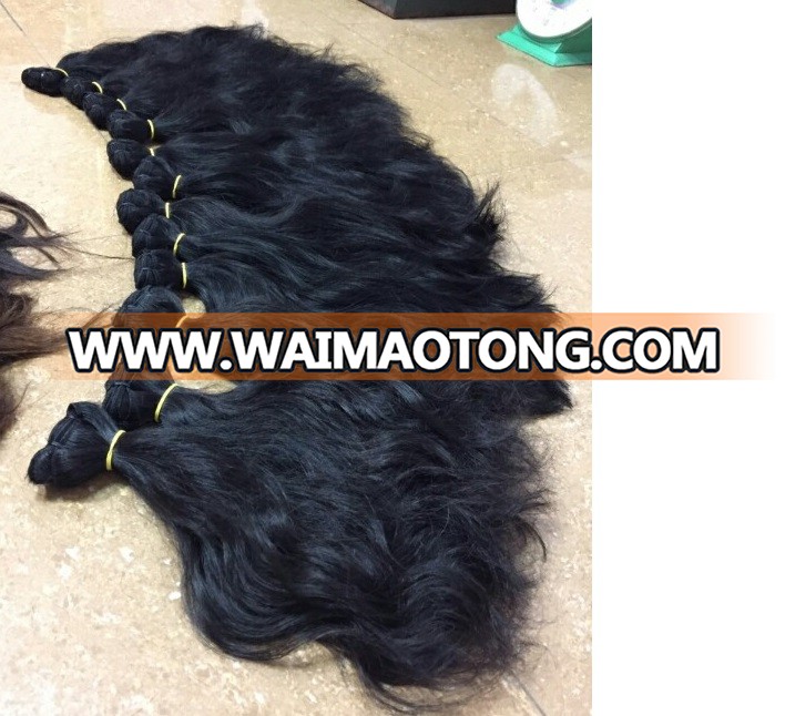 High quality wefted Cambodian natural wavy hair, 100% natural no chemical